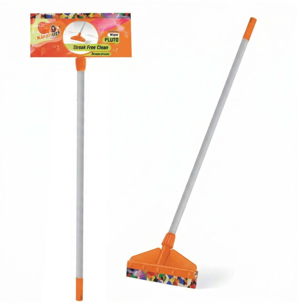 Pranay's Kleanup CU 103 Floor Wiper – Long Handle Floor Squeegee with Foam Blade for Streak-Free Floors | 3x More Efficient | Bathroom, Balcony & Home