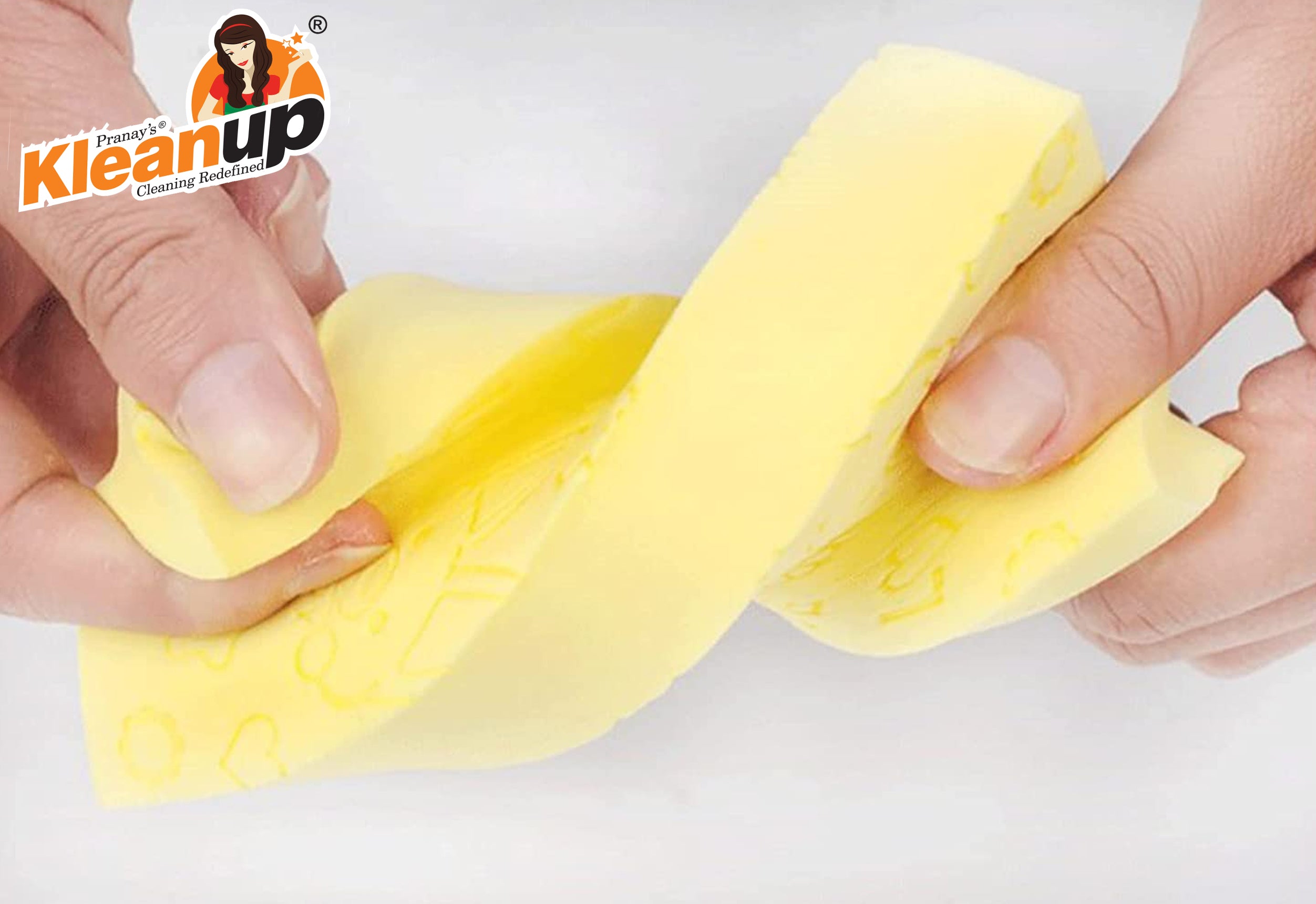 Kleanup Multipurpose Cleaning Soft Sponge — Large Non-Scratch Foam Sponge for Dishes, Car, Kitchen & Surfaces