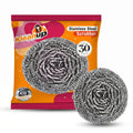 Pranay's Kleanup Stainless Steel Scrubber S 30 – 430 Grade Steel Scrubber for Utensils, Pots & Pans | Tough Scouring for Stubborn Grease & Burnt Food