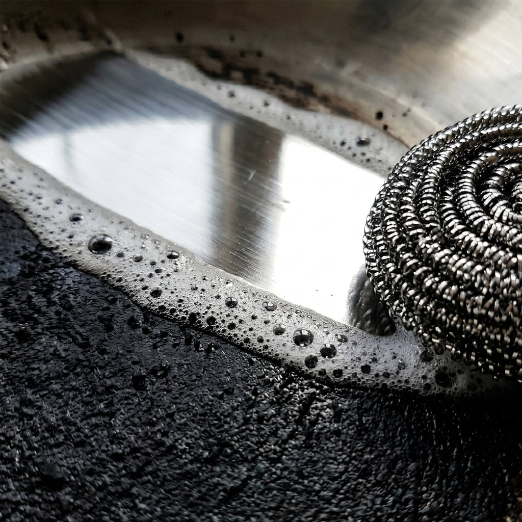 Pranay's Kleanup Stainless Steel Scrubber S 30 – 430 Grade Steel Scrubber for Utensils, Pots & Pans | Tough Scouring for Stubborn Grease & Burnt Food