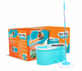 KleanUp Spin Mop with Bucket & Wheels (CU-950) — 360° Self-Wringing Microfiber Mop, Wash & Dry System