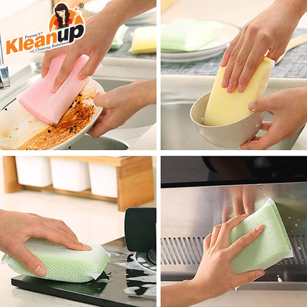 KleanUp Foam Pad Big — Large Non-Scratch Mesh Utensil Cleaner for Dishes, Pots & Pans