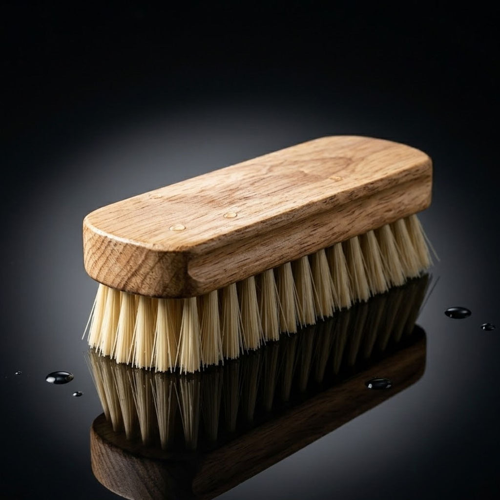 KleanUp Wooden Washing Brush — Multi-Purpose Scrubbing Brush for Clothes, Tiles & Floors with Easy-Grip Handle