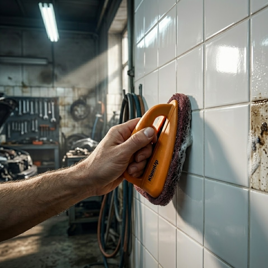 KleanUp Tile Brush — Tiles & Corner Cleaner with Pointed Tip for Grout, Edges & Bathroom