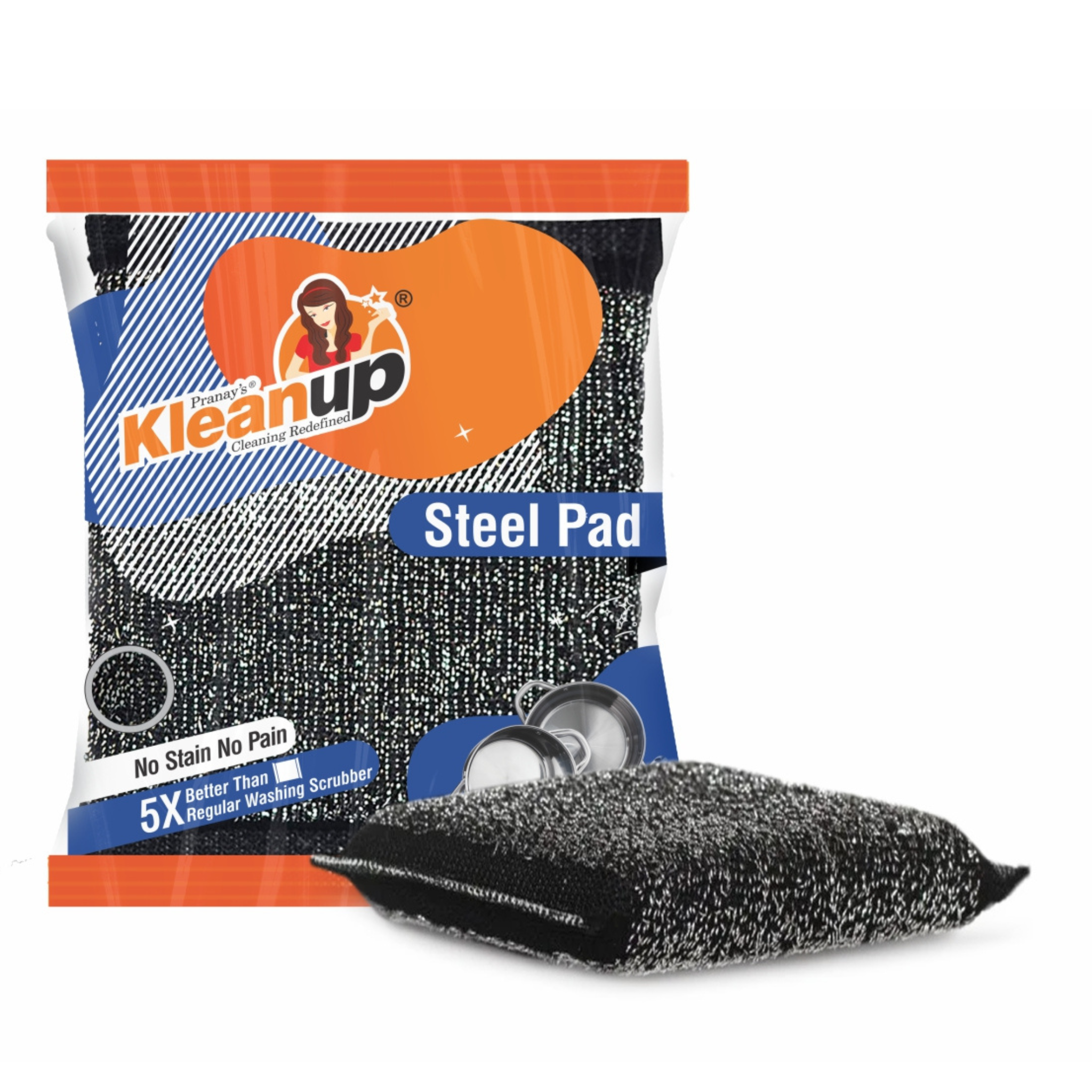 KleanUp steel scrub pads — included in 3-Month Cleaning Kit