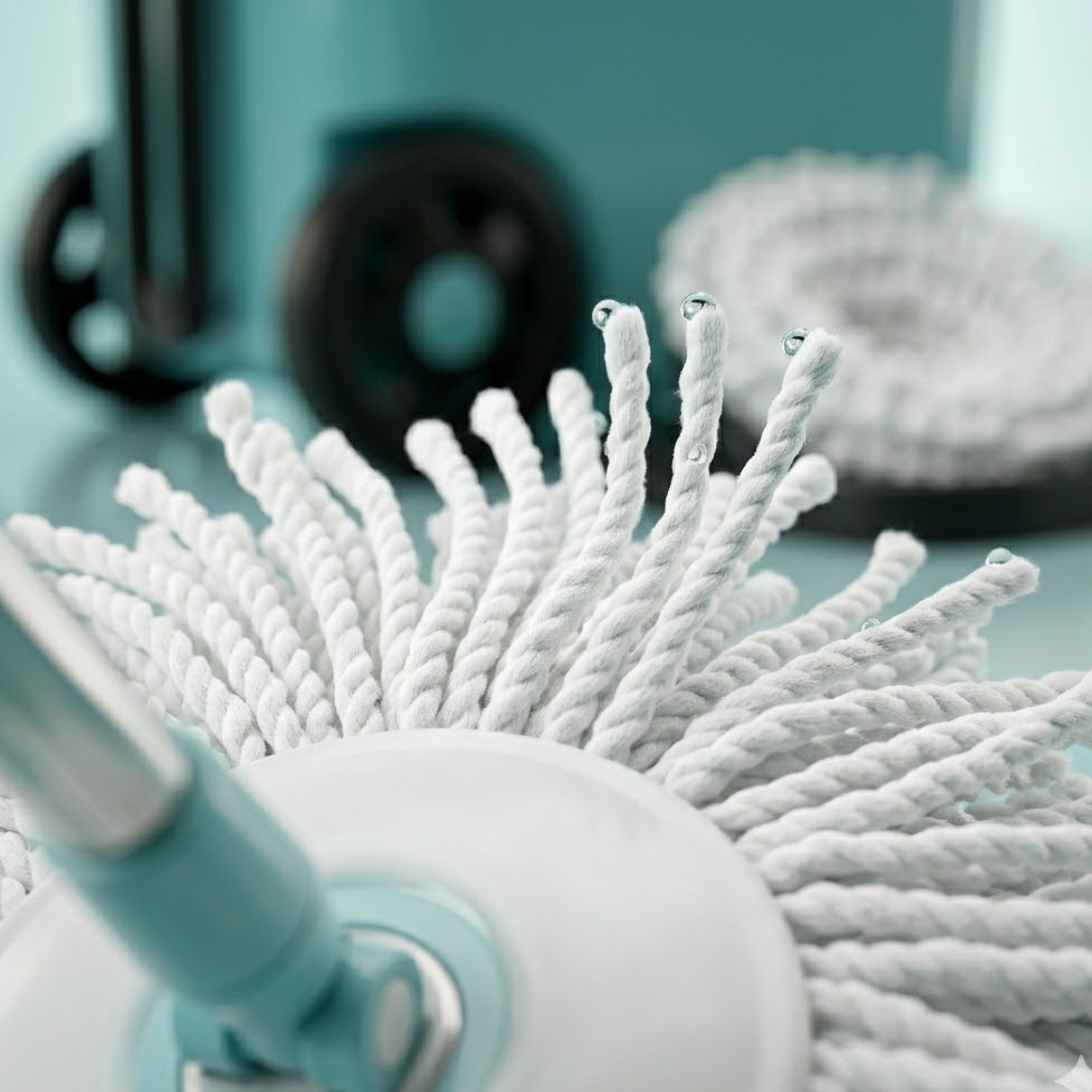 KleanUp Spin Mop 990 with Bucket & Wheels — 360° Self-Wringing Microfiber Mop, Wash & Dry Floor Cleaning System