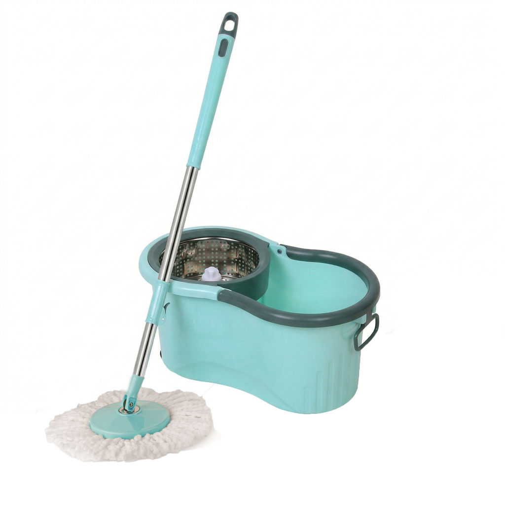 KleanUp premium 360 spin mop with steel basket — included in 3-Month Cleaning Kit