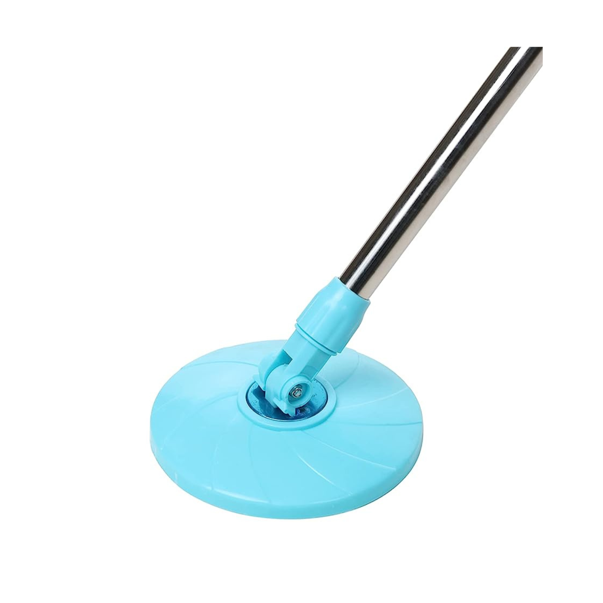KleanUp Spin Mop Rod Set (Premium) — Heavy-Duty 360° Telescopic Steel Pole with Premium Microfiber Mop Head, Bucket-Free Set