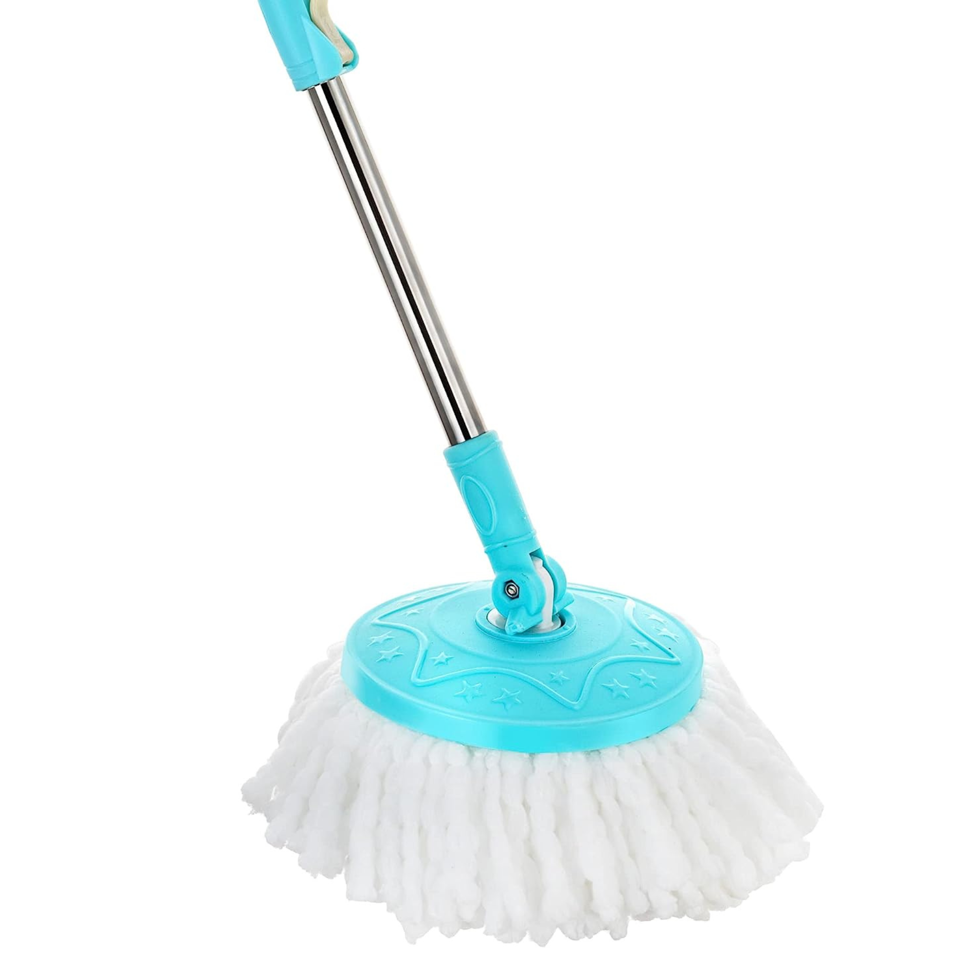 KleanUp Spin Mop with Bucket & Wheels (CU-950) — 360° Self-Wringing Microfiber Mop, Wash & Dry System